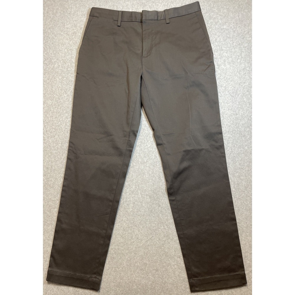 Banana Republic Rapid Movement Chino Men 32Wx30L Grey Mason Athletic Tapered Fit
